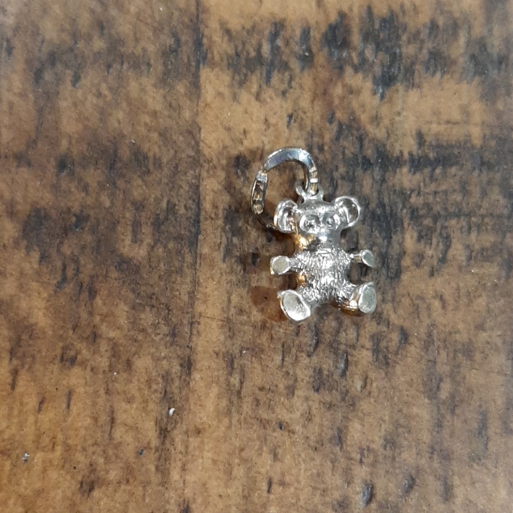 Sterling Teddy bear vintage charm